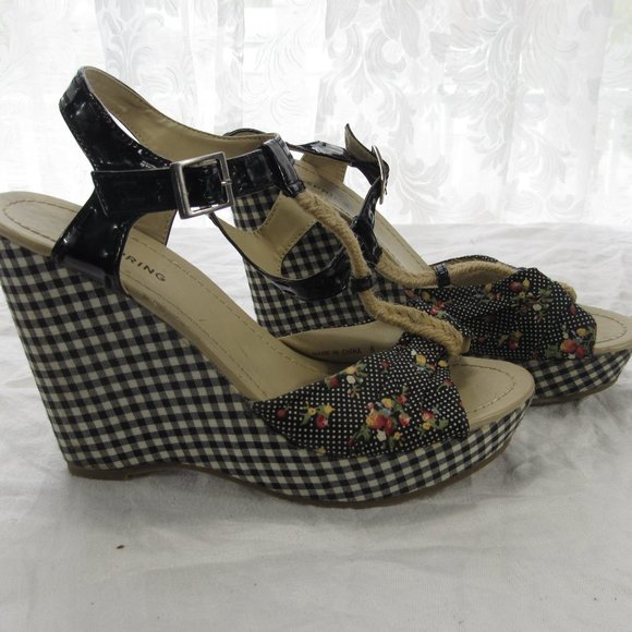 Call It Spring Shoes - Call it Spring strappy sandal wedge Size 8